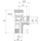 L-inschroefkoppeling pijpopname metrisch conisch SDL/SDLC